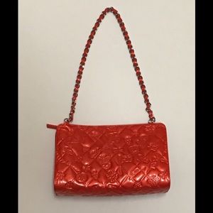 CHANEL Patent Leather Purse (Orange)